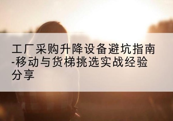 淮安移动式升降机怎么选-工厂采购升降设备避坑指南-移动与货梯挑选实战经验分享